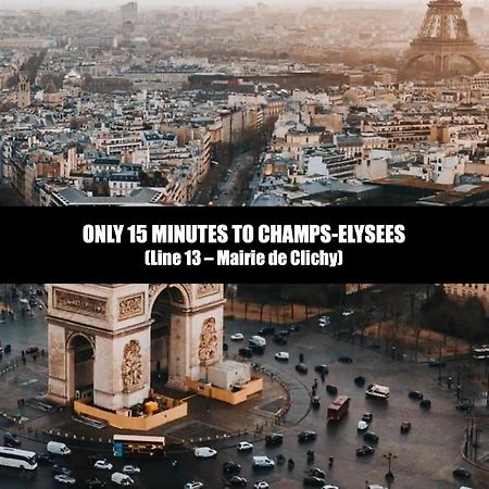 Suite L'Eclipse Paris, Logement Avec Jacuzzi, A 10 Minutes Des Champs Elysees Levallois-Perret Luaran gambar